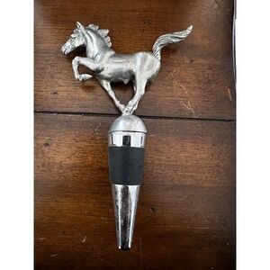 Vagabond House Equestrian Pewter Horse Bottle Stopper